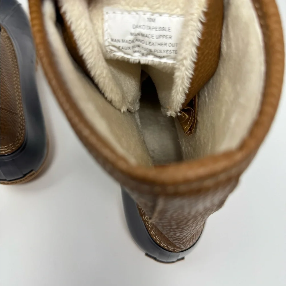 Sporto Women’s Boots Size 10 Faux Fur‎ Lining Blue Brown Exterior